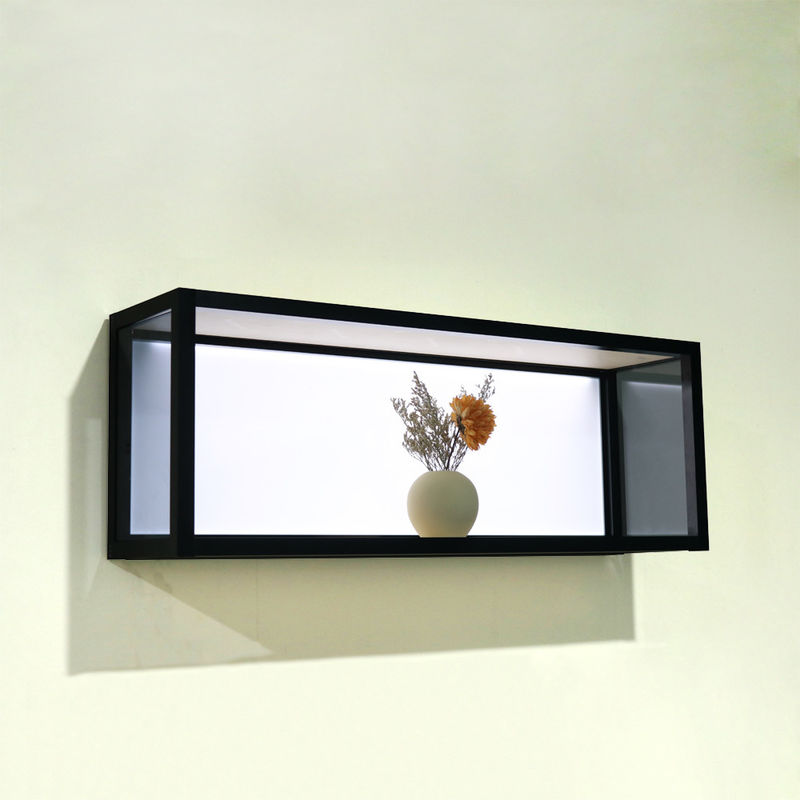 방 장식을 하기 위한 810x200x298mm 알루미늄 빛을 내는 큐브 벽 선반