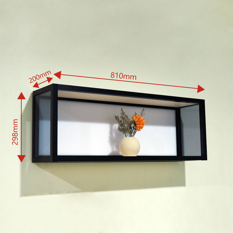 방 장식을 하기 위한 810x200x298mm 알루미늄 빛을 내는 큐브 벽 선반