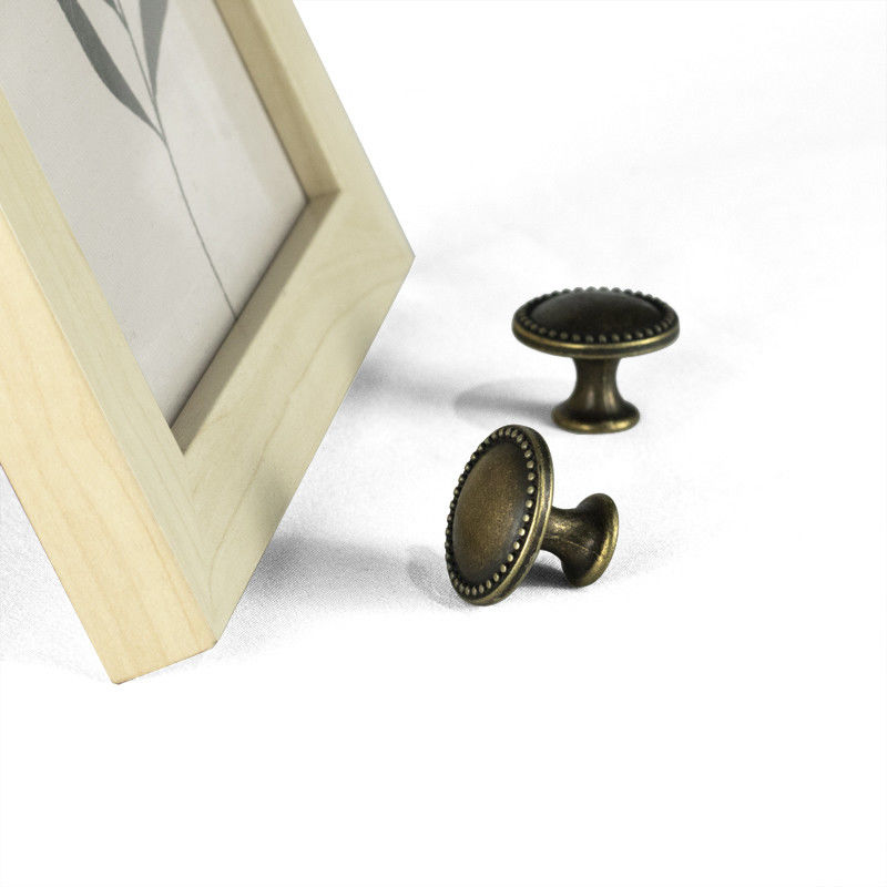 25mm Vintage Zinc Alloy Round Bronze Cabinet Knobs
